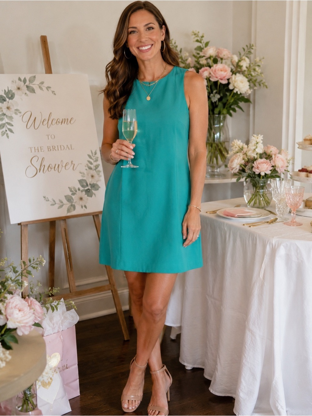 💚 ALYX Teal Sheath Dress Size 16 – Classic Sleeveless Career Dress